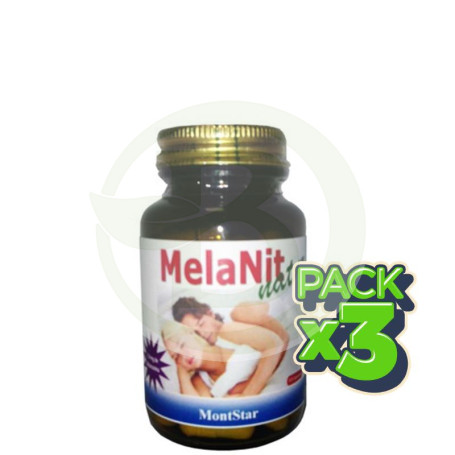 Pack 3x Melanit Natur 30 Cápsulas Montstar