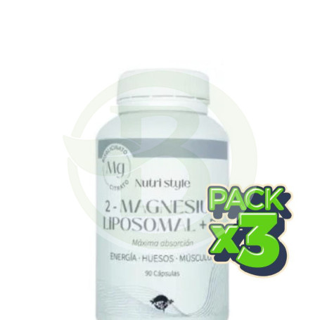 Pack 3x Magnesium 2 Liposomal + B6 90Capsulas Espadiet
