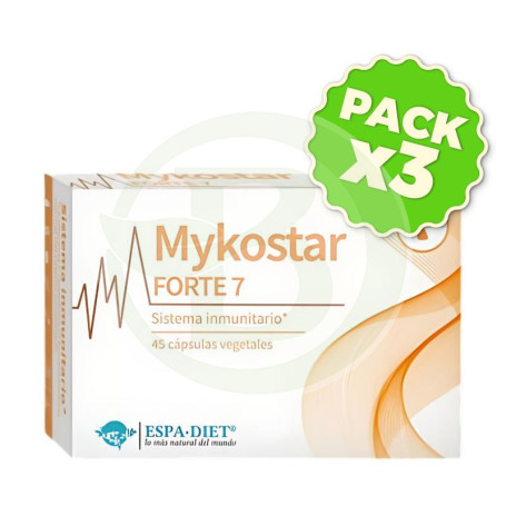 Pack 3x Mykostar Forte 7 45 Capsulas Espadiet
