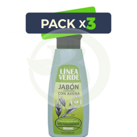 Pack 3x Jabón Corporal con Avena 400Ml. Linea Verde