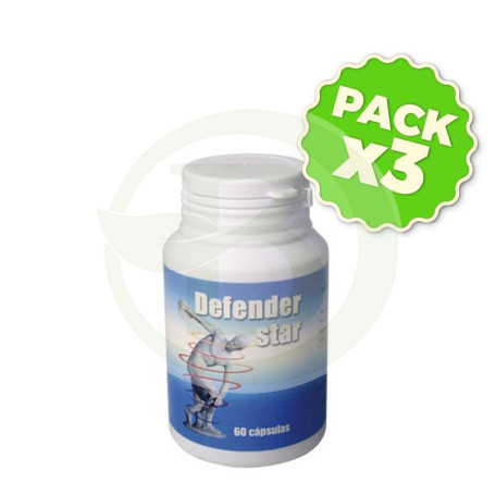 Pack 3x Defender Star con Lactoferrina 60 Cápsulas Jellybell