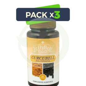 Pack 3x Curcubell 60 Cápsulas Jellybell