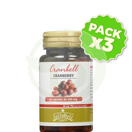 Pack 3x Cranbell 60 Cápsulas Jellybell