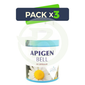 Pack 3x Apigen Bell 60 Cápsulas Jellybell