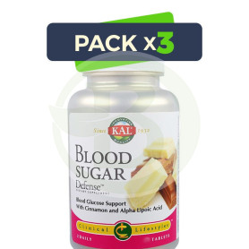 Pack 3x Sugar Defense 30 Ccomprimidos Kal