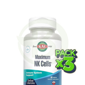 Pack 3x Maximum Nk Cell 60 Cápsulas Kal