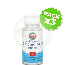 Pack 3x R-Lipoic Activoxidant 60 Cápsulas Kal