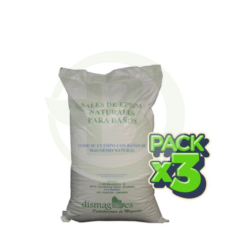 Pack 3x Sales De Magnesio De Baño 10 Kg. Dismag