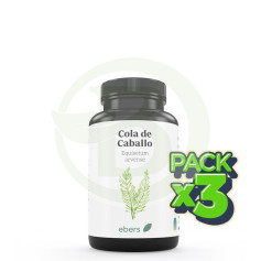 Pack 3x Cola De Caballo 500 Mg 60 Comp Ebers