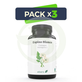 Pack 3x Espino Blanco 60 Comp Ebers