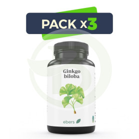 Pack 3x Ginkgo B. 500 Mg 60 Comp Ebers