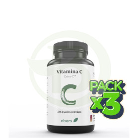 Pack 3x Vitamina C (Ester C) 850 Mg 60 Comp Ebers