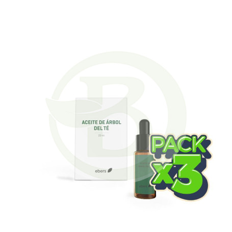 Pack 3x Aceite De Arbol del Te 20 Ml (Gotero) Ebers
