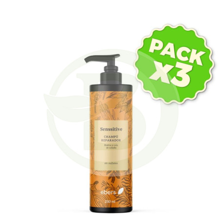 Pack 3x Champú Cola De Caballo+Biotina 250 Ml Ebers