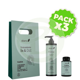 Pack 3x Estuche Piernas Cansadas In & Out 60 Capsulas+250Ml Ebers