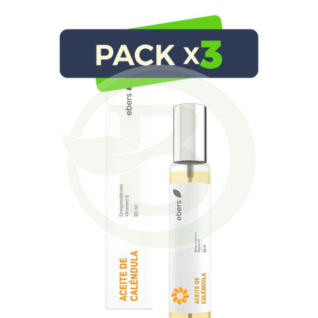 Pack 3x Aceite De Caléndula 60Ml Spray Ebers