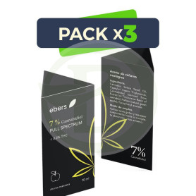Pack 3x Aceite De Cbd Full Spectrum 7% 10Ml Ebers