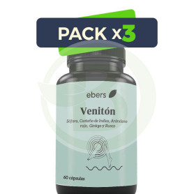 Pack 3x Venitón 60 Cápsulas Ebers