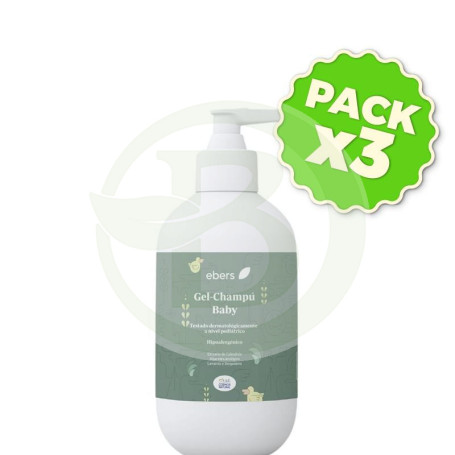 Pack 3x Gel-Champú Baby 250 Ml Ebers