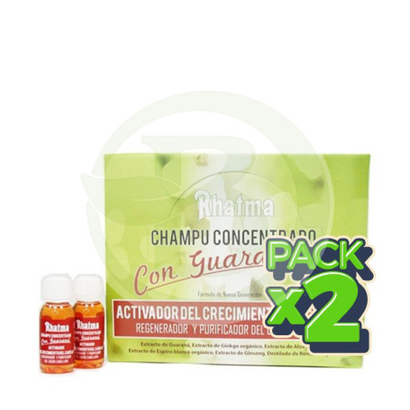 Pack 2x Champú Estimulador Guaraná 30 Ml Rhatma