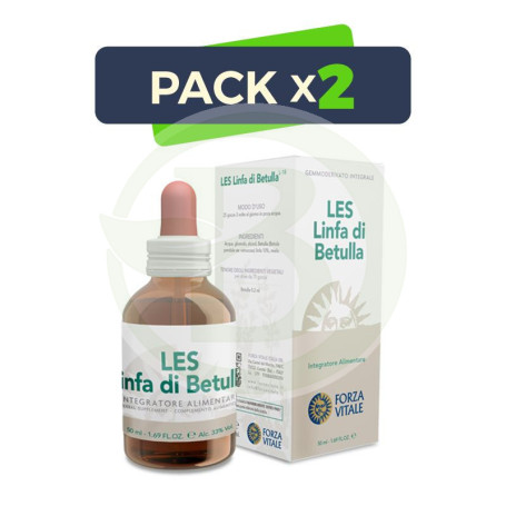 Pack 2x Les Linfa di Betulla (Abedul) 50Ml. Forza Vitale