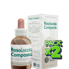 Pack 2x Rosolaccio Composto﻿ 50Ml. Forza Vitale