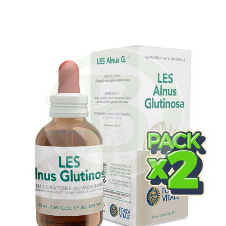 Pack 2x Les Alnus Glutinosa (Aliso Negro) 50Ml. Forza Vitale