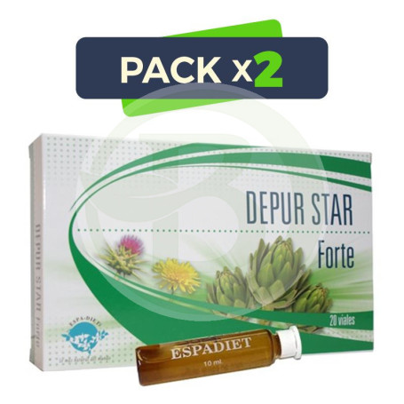 Pack 2x Depur Star Forte 20 Viales 10Ml. Espadiet