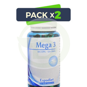 Pack 2x Mega 3 120 Perlas Espadiet