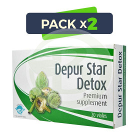Pack 2x Depur Star Detox 20 Viales Espadiet