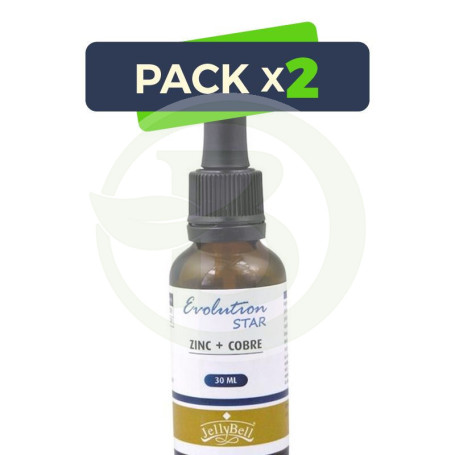Pack 2x Evolution Star Zinc + Cobre Jellybell