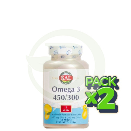 Pack 2x Omega 3 450/300 60 Perlas Kal