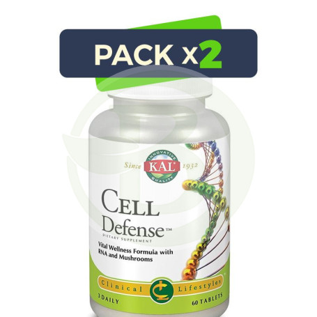 Pack 2x Cell Defense 60 Comprimidos Kal