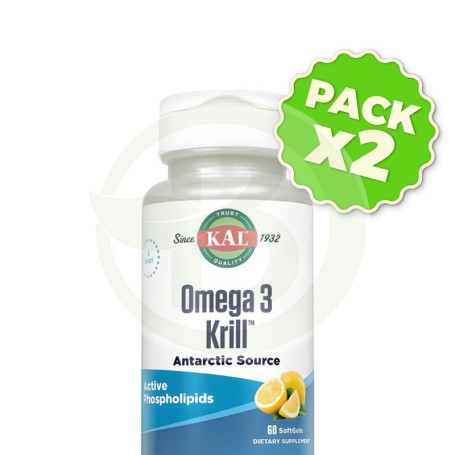 Pack 2x Omega 3 Krill 60 Perlas Kal