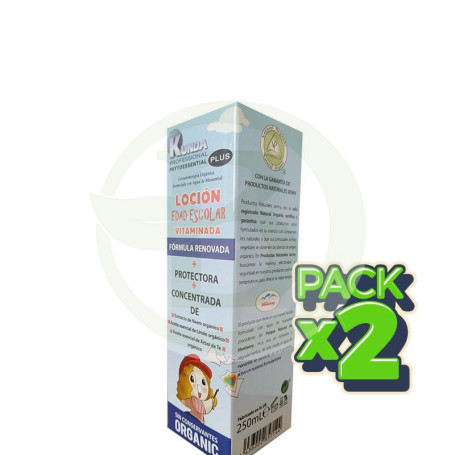 Pack 2x Loción Vitaminada Especial Edad Escolar 250Ml. Kunda