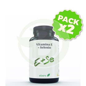 Pack 2x Vitamina e + Selenio 600 Mg 60 Comp Ebers