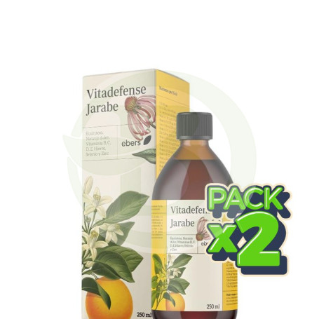 Pack 2x Vitadefense Jarabe 250 Ml Ebers