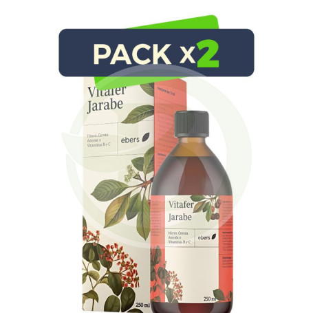 Pack 2x Vitafer Jarabe 250 Ml Ebers