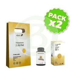 Pack 2x Estuche Proteccion Solar In & Out 60 Perlas+50Ml Ebers
