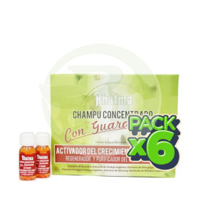 Pack 6x Champú Estimulador Guaraná 30 Ml Rhatma