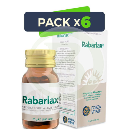Pack 6x Rabarlax 25Gr. Forza Vitale