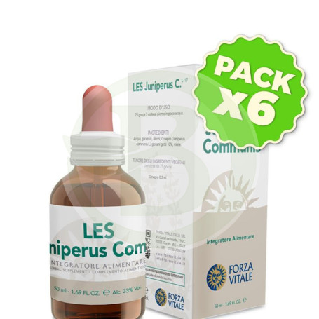 Pack 6x Les Juniperus Communis (Enebro) 50Ml. Forza Vitale