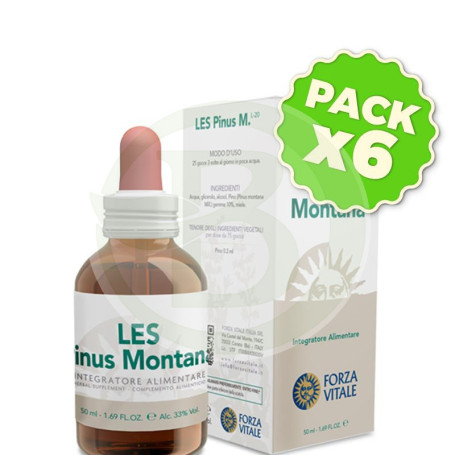 Pack 6x Les Pinus Montana (Pino) 50Ml. Forza Vitale