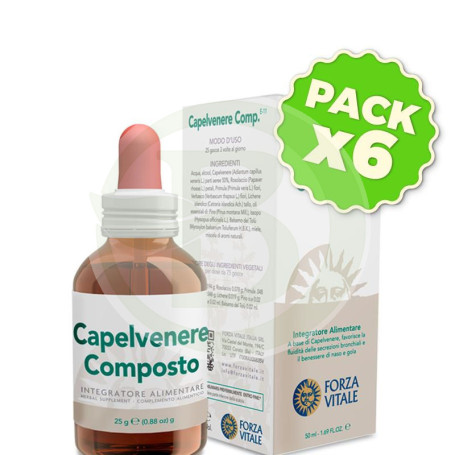 Pack 6x Capelvenere Composto 50Ml Forza Vitale