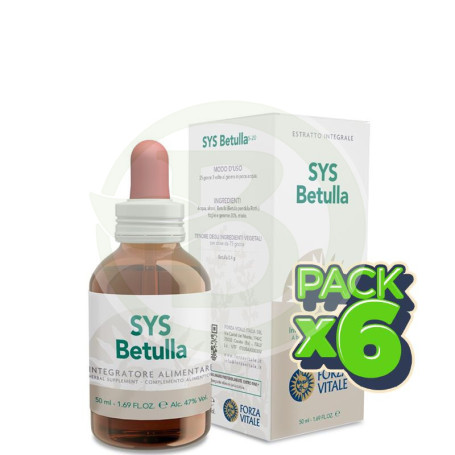 Pack 6x SYS Betula 50Ml. Forza Vitale