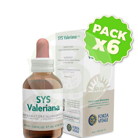 Pack 6x Sys Valeriana 50Ml. Forza Vitale