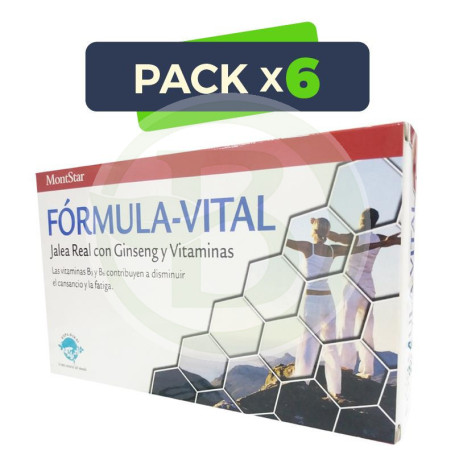 Pack 6x JALEA FORMULA VITAL 20 VIALES MONT-STAR MONT-STAR