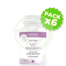 Pack 6x Nac Sinergy + 600Mg 60 Capsulas Espadiet.