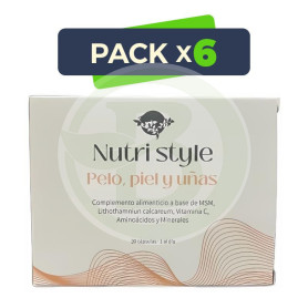 Pack 6x Pelo+Pel+Uñas Nutri Style 30 Capsulas Espadiet