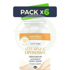 Pack 6x Vitamina C Liposomal 90 Cápsulas Espadiet